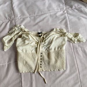 Off the shoulder crop top